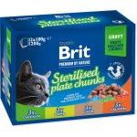 Brit Premium by Nature Cat Sterilized plate chunks 12 x 100 g – Zbozi.Blesk.cz