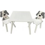 bHome Dětský stůl s židlemi Pejsek – Zboží Dáma