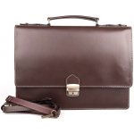 Vera Pelle velká hladká kožená aktovka no. 7003 tmavěhnědá – Sleviste.cz