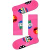 Happy Socks ponožky x Disney vzor Daisy & Minnie Dot Růžové