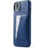 Pouzdro a kryt na mobilní telefon Mujjo Full Leather Wallet iPhone 15 Plus modré