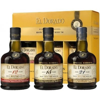 El Dorado The Collection 12y, 15y & 21y 3 x 0,35 l (karton) – Zboží Mobilmania