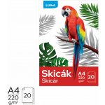 Luma A4 20 listů 220g/m2 bílý papír – Hledejceny.cz