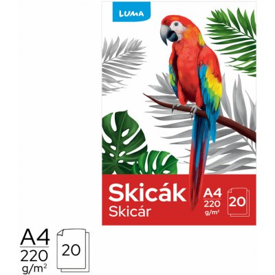 Luma A4 20 listů 220g/m2 bílý papír – Hledejceny.cz