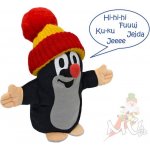 Moravská Ústředna Brno Krtek 20 cm červený kulich plyš Zvuk – Sleviste.cz