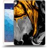 Pouzdro na tablet Picasee silikonový průhledný obal pro Apple iPad Air 10.5" 2019 3.gen Black Gold