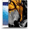 Pouzdro na tablet Picasee silikonový průhledný obal pro Apple iPad Air 10.5 2019 3.gen Black Gold