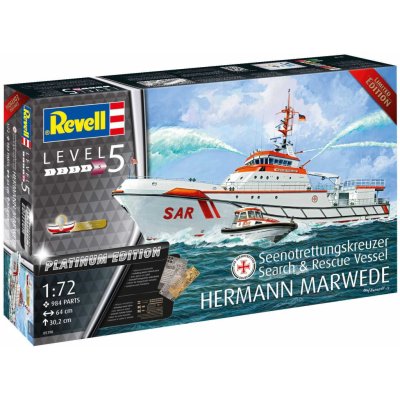 Revell Plastic ModelKit loď 05198 Search & Rescue Vessel HERMANN MARWEDE Platinum Edition 1:72