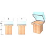 Expoint výstavní stolová vitrína 50 x 50 cm – Zboží Živě