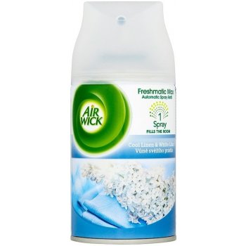 Air Wick Freshmatic Max Osvěžovač vzduchu s vůní svěžího prádla a bílého šeříku 250 ml