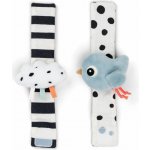 Done BY Deer Set 2ks chrastítek na zápěstí Happy Clouds Modré – Zboží Dáma