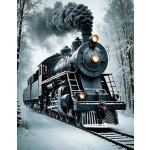 NORIMPEX Diamantové malování Zimní expres 30 x 40 cm – Sleviste.cz