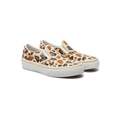 Vans Classic Slip-On Glitter VN000CYGBF21 Béžová – Zboží Dáma