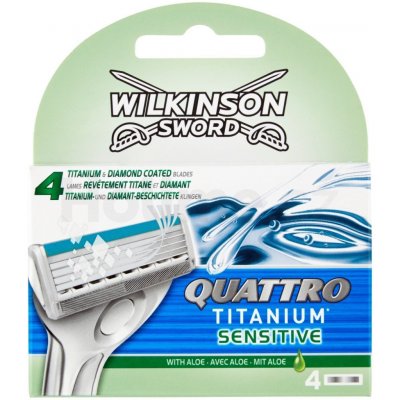 Wilkinson Sword Quattro Titanium Sensitive 4 ks – Zboží Mobilmania