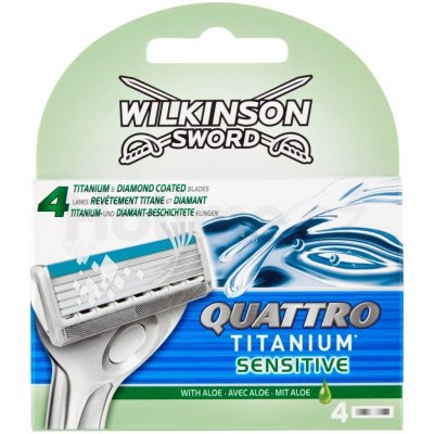 Wilkinson Sword Quattro Titanium Sensitive 4 ks – Hledejceny.cz