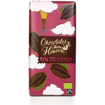 Chocolates from Heaven BIO hořká Peru a Dominikánská republika 85%, 100 g – Zboží Mobilmania