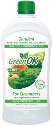 GreenOK Pro Okurky Koncentrát huminových látek + NPK 750ml