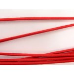 Bundová kulatá pruženka - červená - průměr 0,3 cm – Zboží Dáma