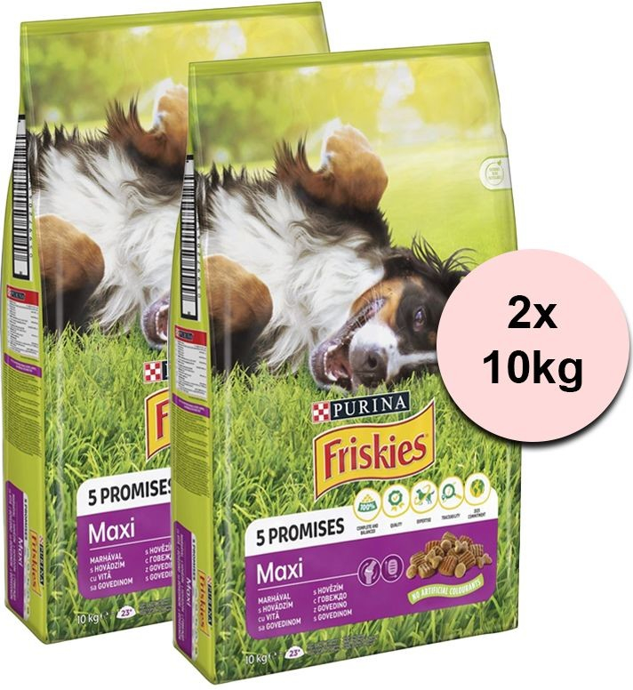 Purina Friskies VitaFit Maxi s hovädzím 2 x 10 kg