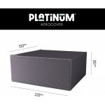 Aerocover 7968 Ochranný obal na zahradní jídelní set obdélník 220x150x85 cm – Hledejceny.cz