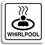 Accept Piktogram "whirlpool II" (80 × 80 mm) (bílá tabulka - černý tisk) – Zbozi.Blesk.cz