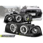 Tuning-Tec Přední čirá světla BMW 3 E36 (1990 - 2000) - černé - Angel Eyes – Hledejceny.cz
