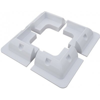 MHPower Držák plastové rohové bílé 4ks sada TPA-ABS-002 – Sleviste.cz