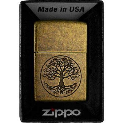 ZIPPO TREE OF LIVE ANTIQUE BRASS 60005187 – Hledejceny.cz