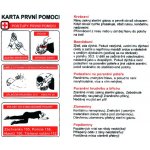 Karta první pomoci - plastová tabulka 18x15 cm – Hledejceny.cz