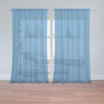 Sablio Záclony Modrá: 2ks 150x250cm – Hledejceny.cz