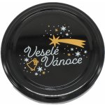 Zavařovací víčko ČERNÉ TO 82 VESELÉ VÁNOCE Počet kusů v balení: 1 – Zboží Dáma Zavařovací víčko ČERNÉ TO 82 VESELÉ VÁNOCE Počet kusů v balení: 1 – Zboží Dáma