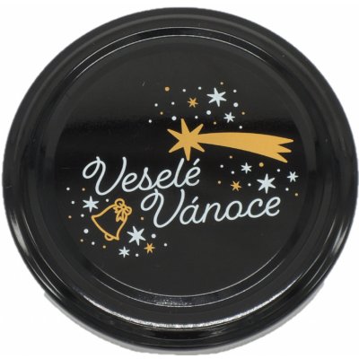 Zavařovací víčko ČERNÉ TO 82 VESELÉ VÁNOCE Počet kusů v balení: 1 – Zboží Dáma Zavařovací víčko ČERNÉ TO 82 VESELÉ VÁNOCE Počet kusů v balení: 1 – Zboží Dáma