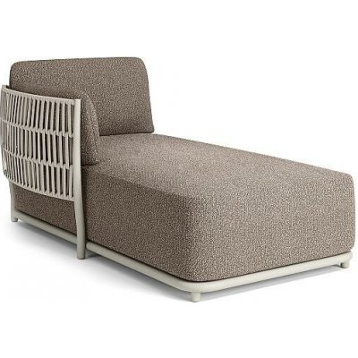 Jati Kebon Relaxační díl pravostranný Cala hliník charcoal mat pásový výplet rust bez sedáků – Hledejceny.cz