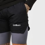 GymBeam pánské šortky 2in1 Black Grey – Hledejceny.cz