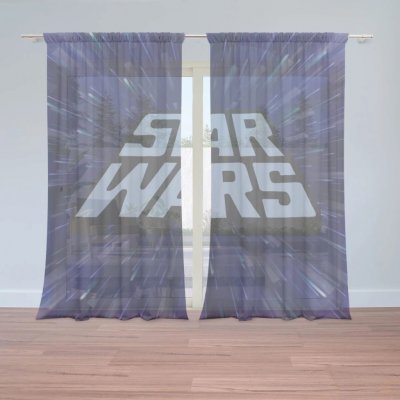 Sablio Záclony Star Wars Vesmír: 2ks 150x250cm – Hledejceny.cz