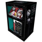 CurePink Dárkový set Nightmare Before Christmas Ukradené Vánoce Jack & Sally hrnku 315 ml – Zboží Mobilmania