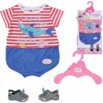 Zapf Creation BABY born Pyžamko a bačkůrky modré 43 cm – Sleviste.cz