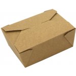 EcoObaly Papírový box EKO na jídlo 215x160x65 mm kraft s chlopněmi 2000 ml – Zboží Dáma