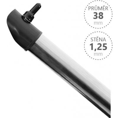 Vzpěra na plot IDEAL, průměr 38x1,25x2000, Zn s úchytem a šroubem – Sleviste.cz