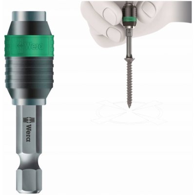 držák bitů WERA, rychloupínací, RAPIDAPTOR, 1/4 , 50mm – Zboží Dáma