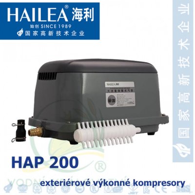 Hailea HAP-200, 200 litrů/min, 160 Watt, výkonný vzduchovací kompresor – Hledejceny.cz