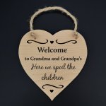 AMADEA Dřevěné srdce s anglickým textem Welcome... masivní dřevo velikost 16 cm český výrobek – Hledejceny.cz