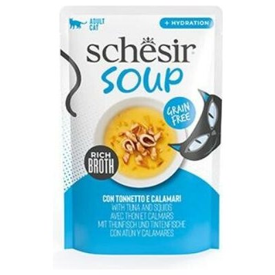 Schesir Cat Adult Soup tuňák oliheň 40 g – Zbozi.Blesk.cz