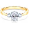 Prsteny Savicki zásnubní prsten Classical Inspiration dvoubarevné zlato diamanty PI ZB D 00085