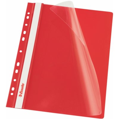 Desky s rychlovazačem a multiperforací Esselte, červená – Zboží Živě