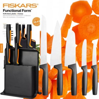 Fiskars Functional Form Plastový blok 5 nožů 1057554 – Zbozi.Blesk.cz