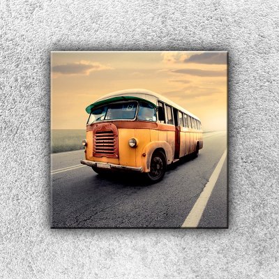 IMPAR Fotografie na plátno Starý autobus 1 30x30 cm – Zbozi.Blesk.cz