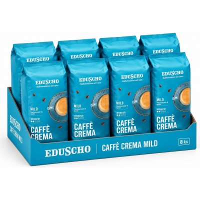 Eduscho Caffè Crema Mild zrnková 8 x 1 kg – Hledejceny.cz