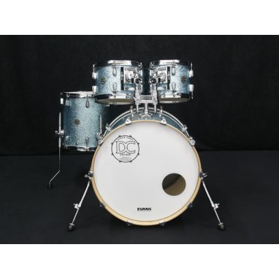 DC-Custom drums BD22 T10 12 FT14 Blue Sparkle Birch