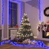 Vánoční osvětlení DKD HOME DECOR LED pohádková světla s 2000 LED diodami modrá 17 m PVC